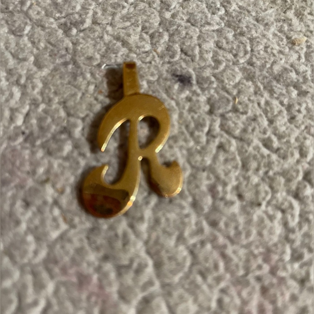 Gold Ampersand R Pendant